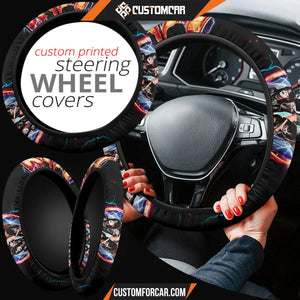 Kiss Rock Band Steering Wheel Cover Music Band Car