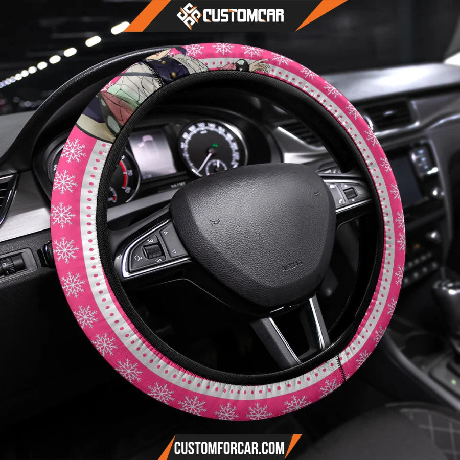 Kochou Shinobu Demon Slayer Christmas Steering Wheel Cover