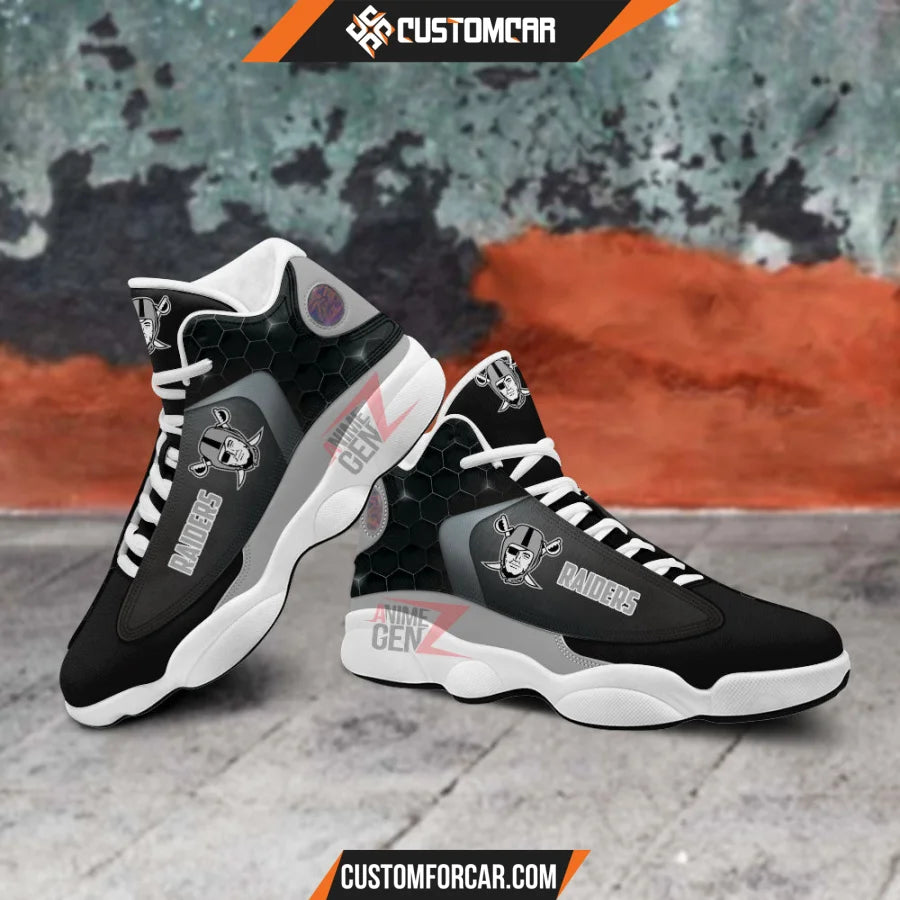 Las Vegas Raiders Air Jordan 13 Sneakers NFL Custom Sport