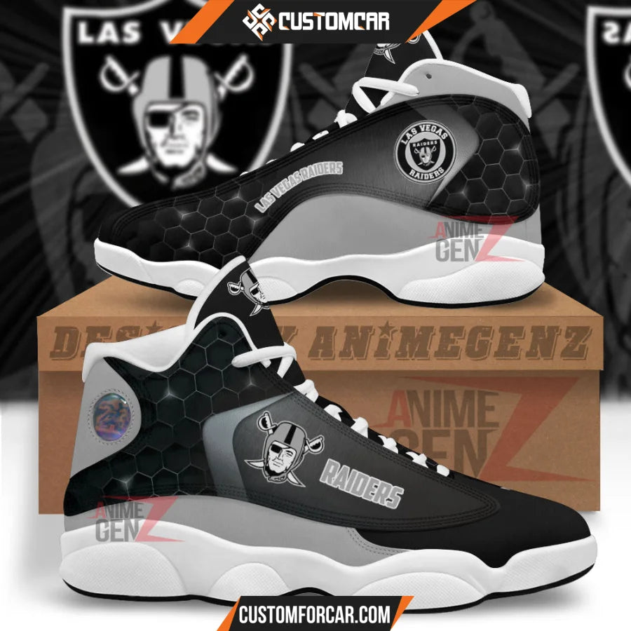 Las Vegas Raiders Air Jordan 13 Sneakers NFL Custom Sport