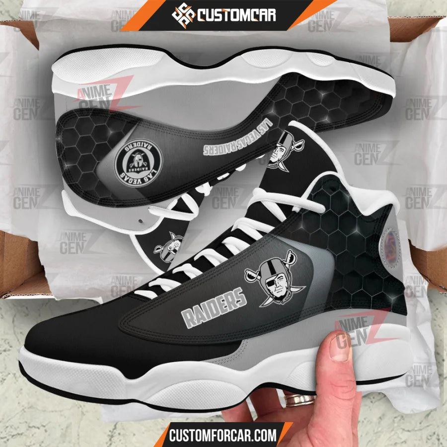 Las Vegas Raiders Air Jordan 13 Sneakers NFL Custom Sport