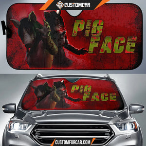Leatherface Car Sun Shade Horror Movie Car Accessories
