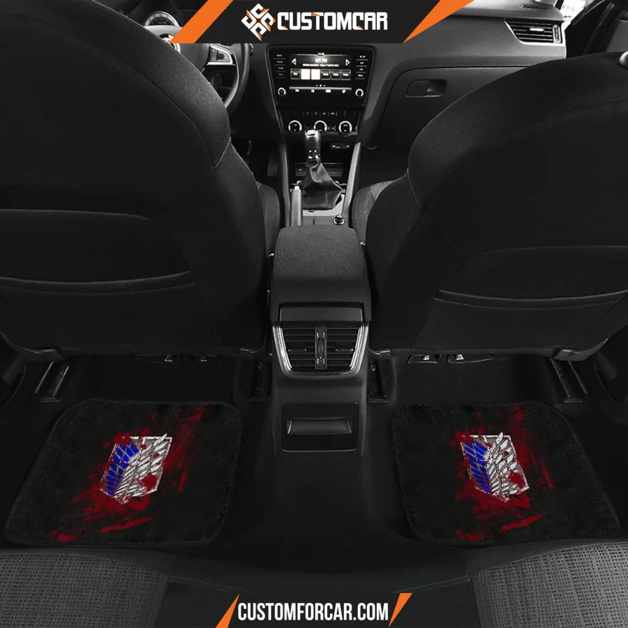 Levi Ackerman Attack On Titan Car Floor Mats Anime Car