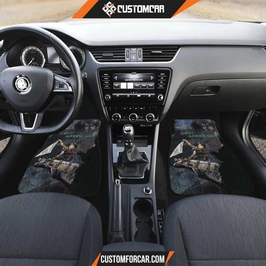 Levi Ackerman Attack On Titan Car Floor Mats Anime Car