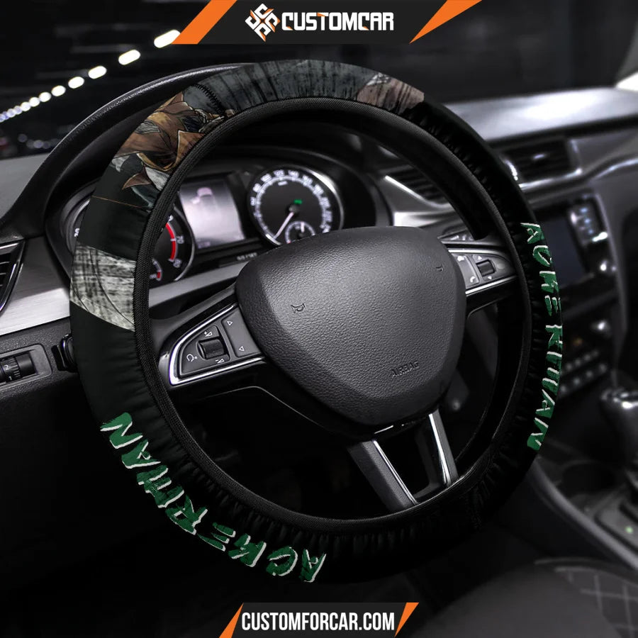 Levi Ackerman Attack On Titan Steering Wheel Cover Anime Car