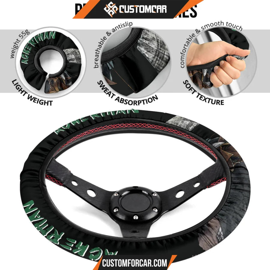 Levi Ackerman Attack On Titan Steering Wheel Cover Anime Car
