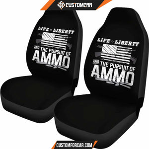 Life Liberty and the Pursuit of Ammo Car Seat Covers 