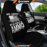 Life Liberty and the Pursuit of Ammo Car Seat Covers 