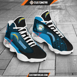 Los Angeles Chargers Air Jordan 13 Sneakers NFL Custom Sport