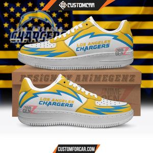 Los Angeles Chargers Air Sneakers NFL Custom Sports Shoes