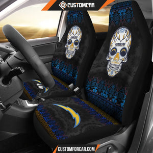Los Angeles Chargers American Football Club Skull Car Seat