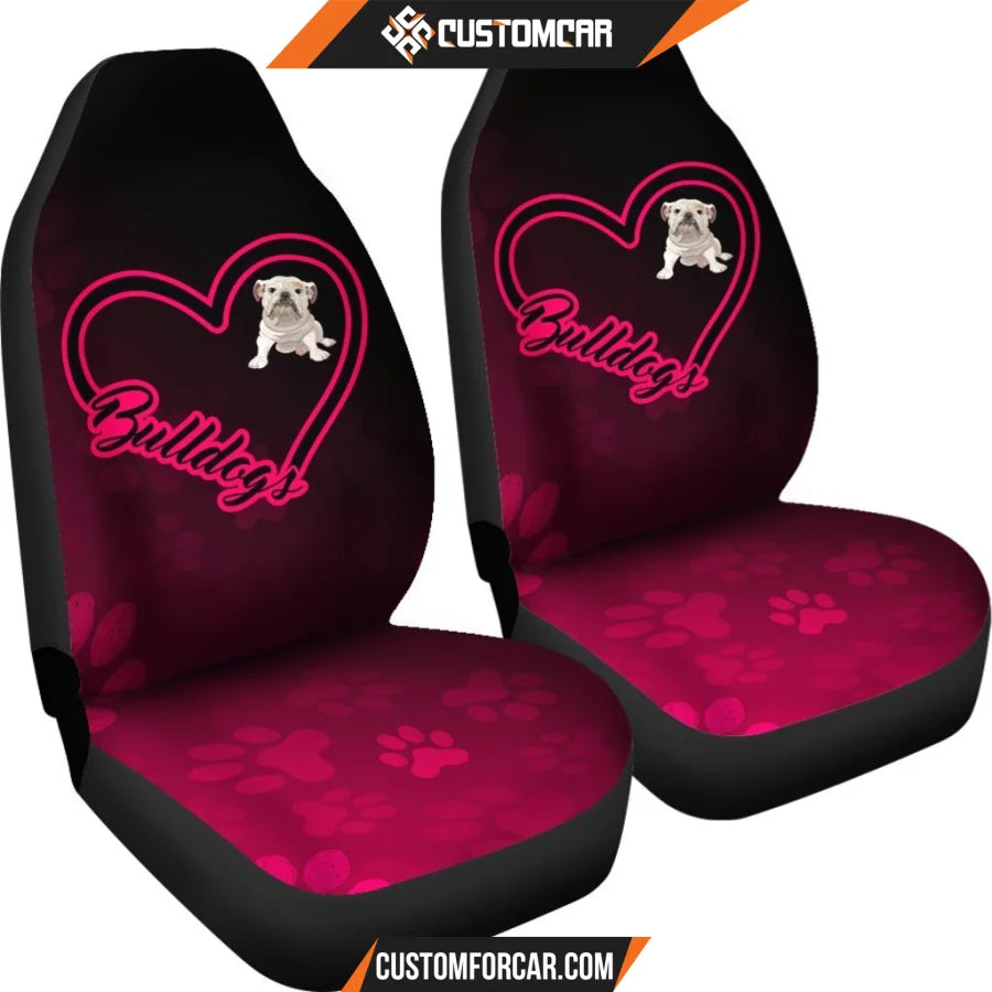 Love Bulldog Car Seat Covers Bulldog bestseller R031307 - 