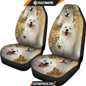 Lovely Samoyed Car Seat Coverss DECORINCAR