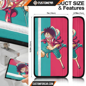 Luffy One Piece Seat Belt Covers Anime DECORINCAR