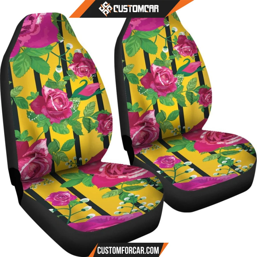 Luxury Rose Car Seat Covers DECORINCAR