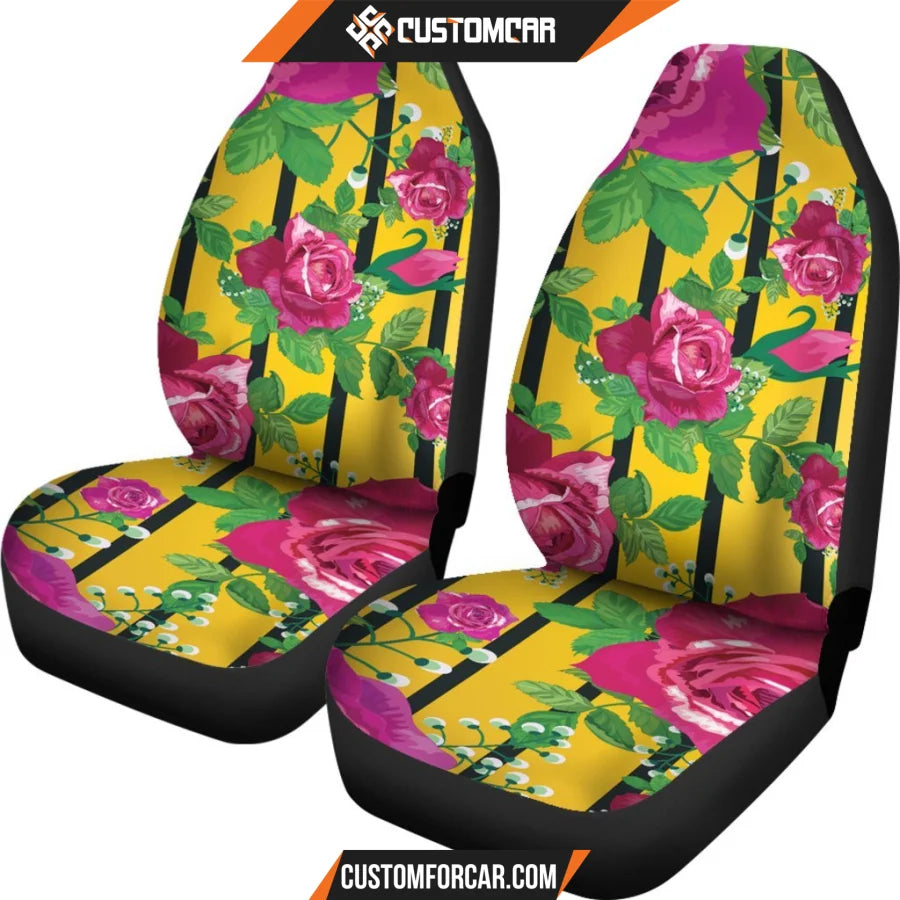 Luxury Rose Car Seat Covers DECORINCAR