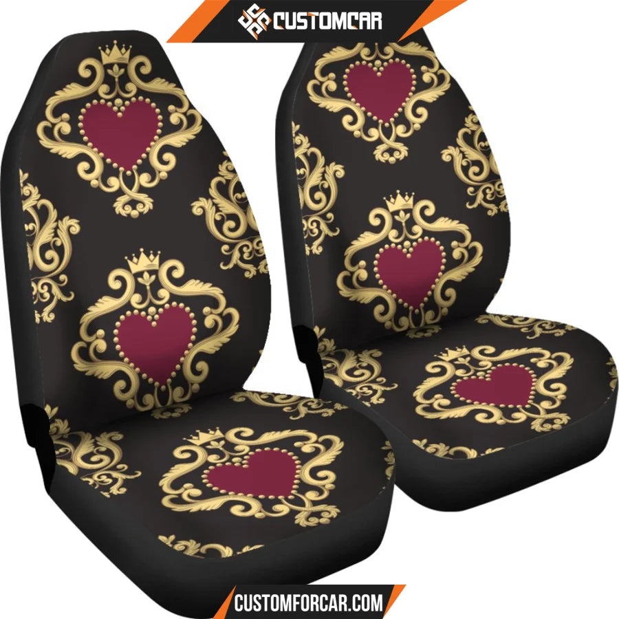 Luxury Royal Hearts Car Seat Covers DECORINCAR