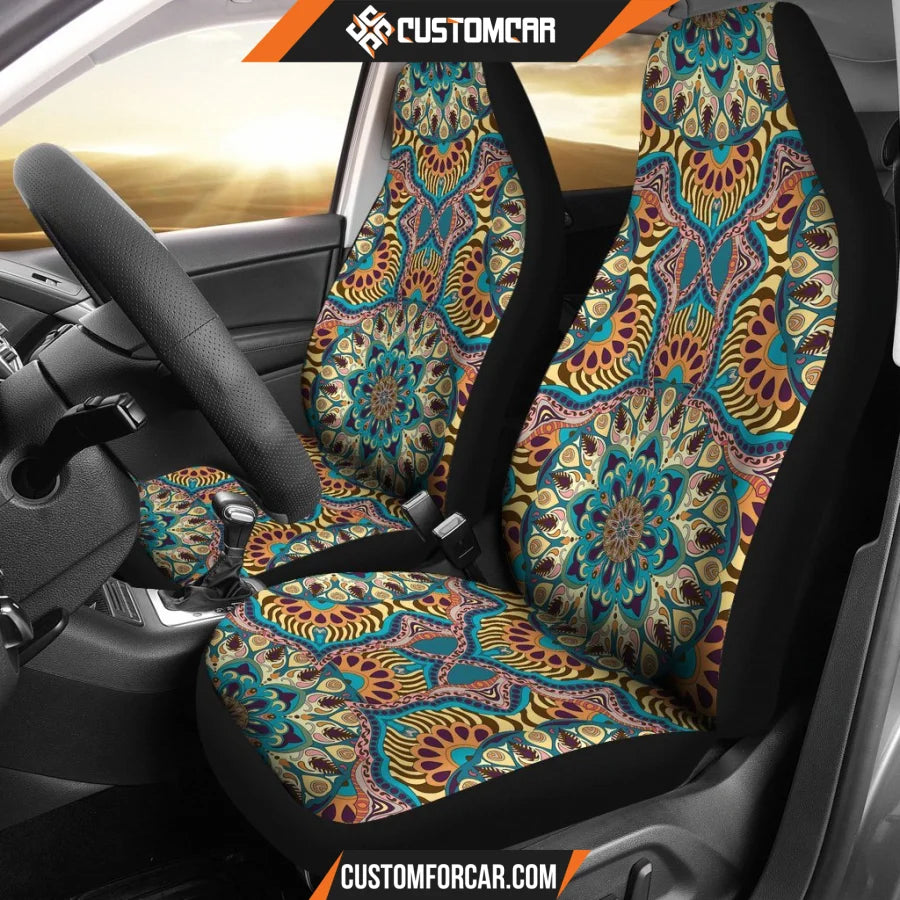 Luxury Summer Mandala Car Seat Covers DECORINCAR