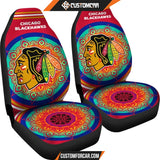 Magical And Vibrant Chicago Blackhawks Car Seat Covers 