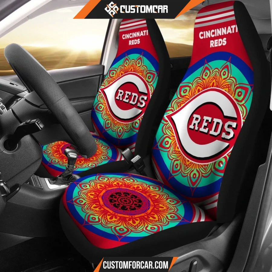 Magical And Vibrant Cincinnati Reds Car Seat Covers R031316 