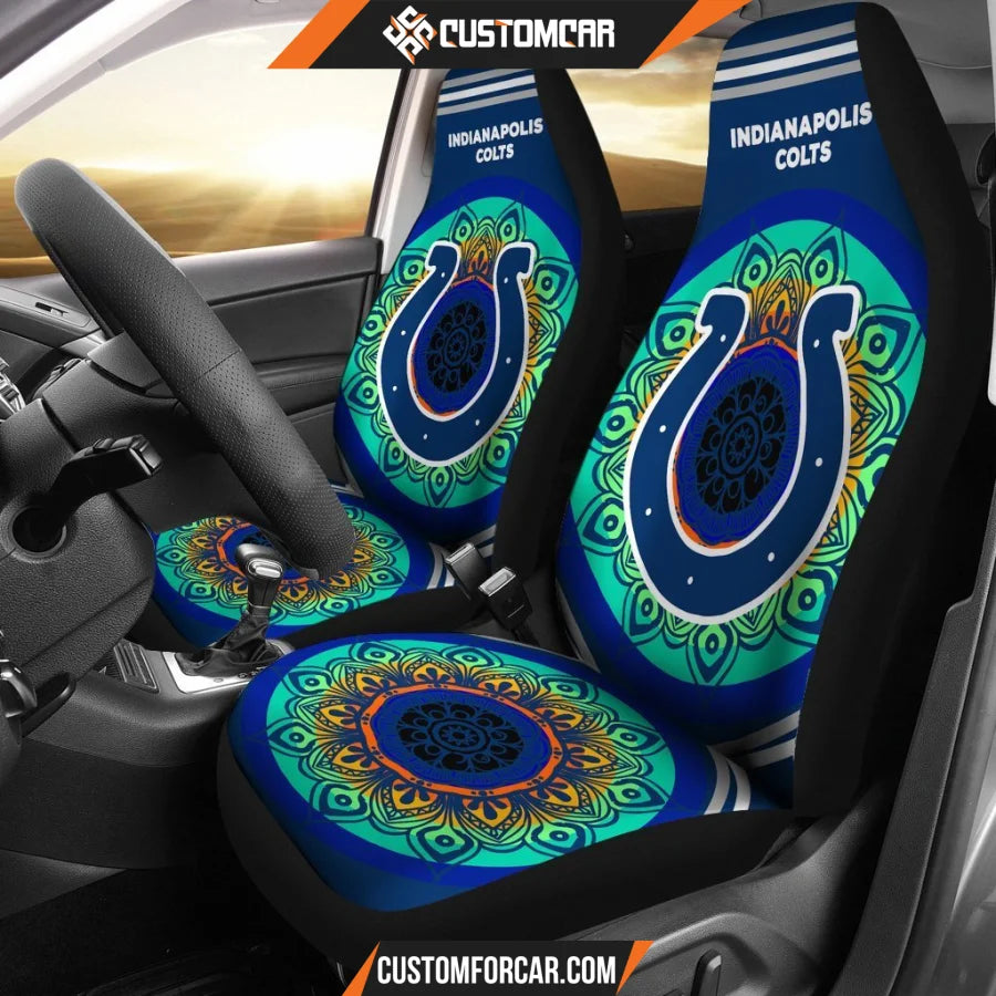 Magical And Vibrant Indianapolis Colts Car Seat Covers 