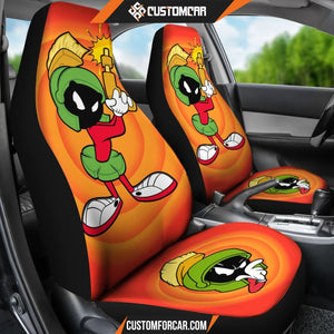 Marvin The Martian Angry Car Seat Covers Looney Tunes 