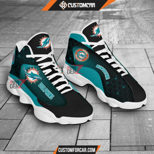 Miami Dolphins Air Jordan 13 Sneakers NFL Custom Sport Shoes