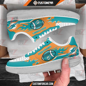 Miami Dolphins Air Sneakers NFL Custom Sports Shoes