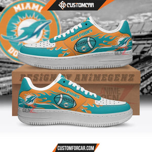 Miami Dolphins Air Sneakers NFL Custom Sports Shoes