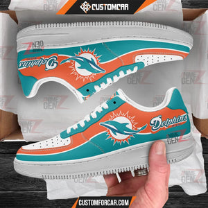 Miami Dolphins Air Sneakers NFL Custom Sports Shoes