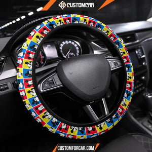 Mickey Cartoon Steering Wheel Cover | Mickey Head Emotion