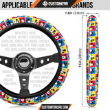 Mickey Cartoon Steering Wheel Cover | Mickey Head Emotion
