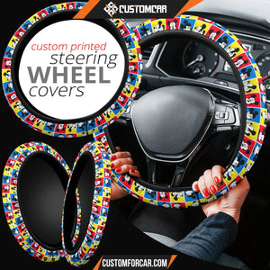 Mickey Cartoon Steering Wheel Cover | Mickey Head Emotion