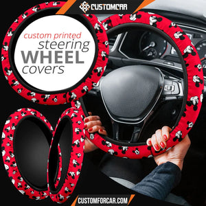 Mickey Cartoon Steering Wheel Cover | Mickey Head Emotion
