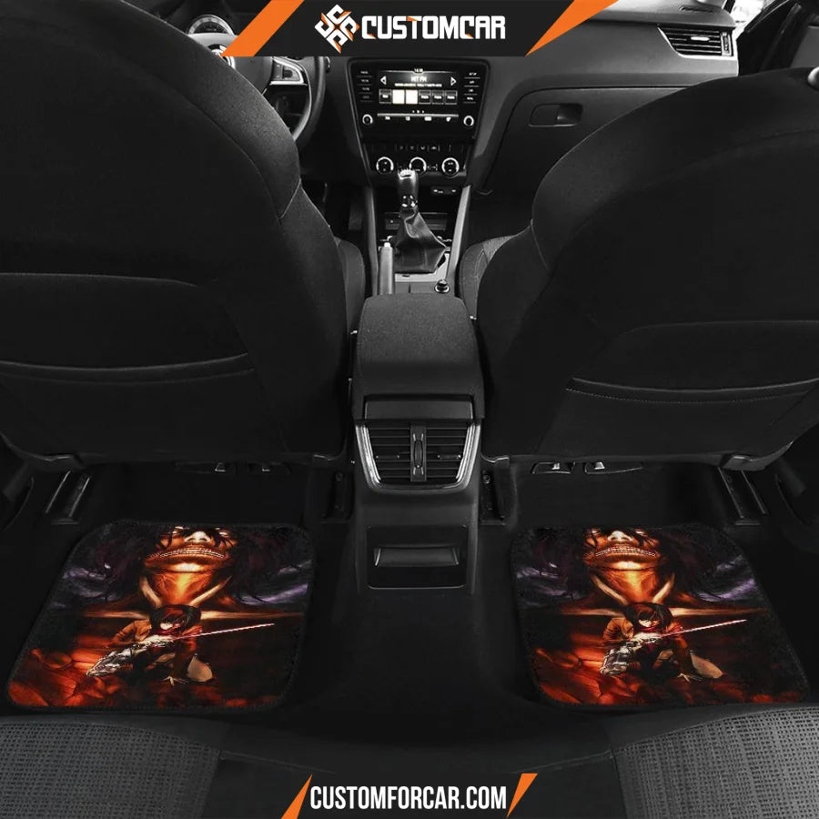 Mikasa & Eren Titan Attack On Titan Car Floor Mats R050311 -