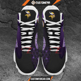 Minnesota Vikings Air Jordan 13 Sneakers NFL Custom Sport