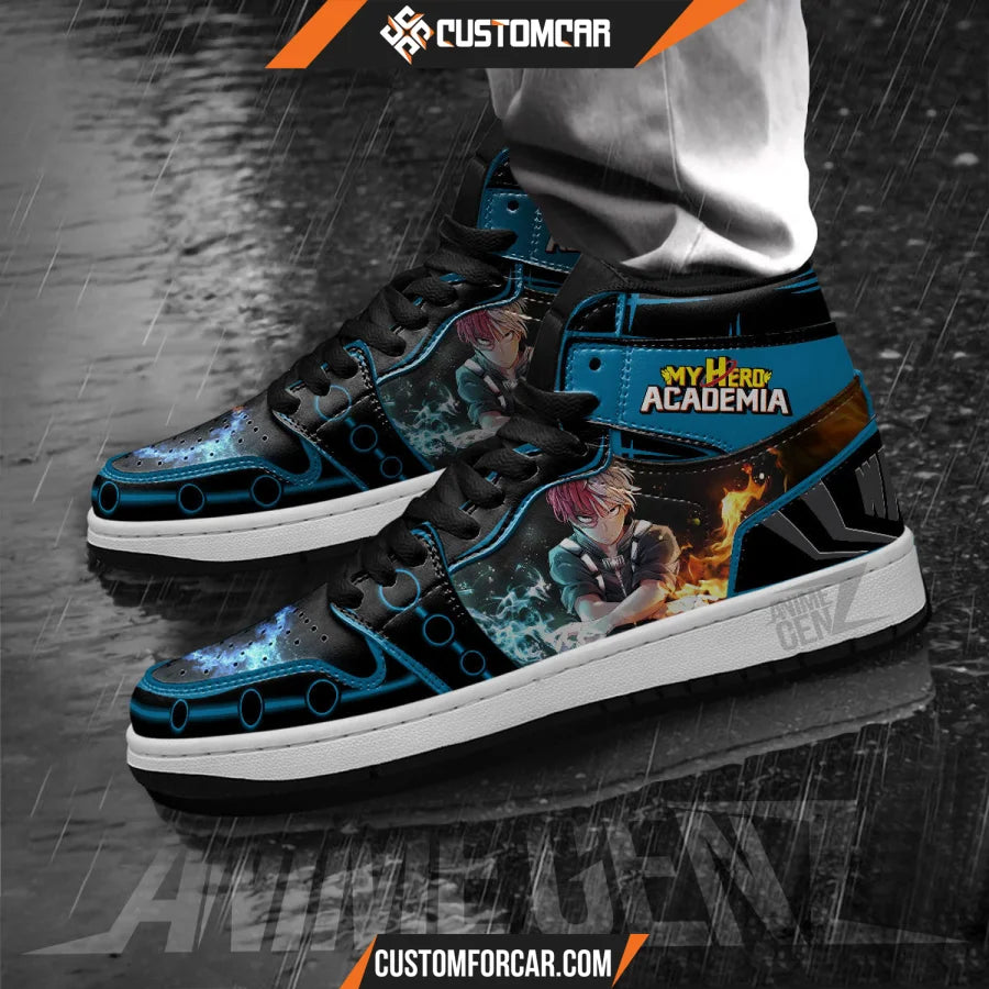 Musketeers Todoroki Shouto JD Sneakers Custom Anime My Hero