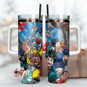 My Hero Academia Anime Personalized 40oz Tumbler With Handle and Straw