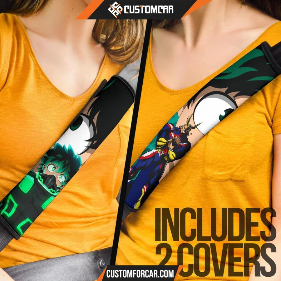 My Hero Academia Anime Seat Belt Covers | MHA Izuku Face And