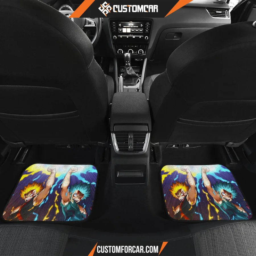 My Hero Academia Car Floor Mats Katsuki Vs Izuku Lightning Car Mats D013111 DECORINCAR 5