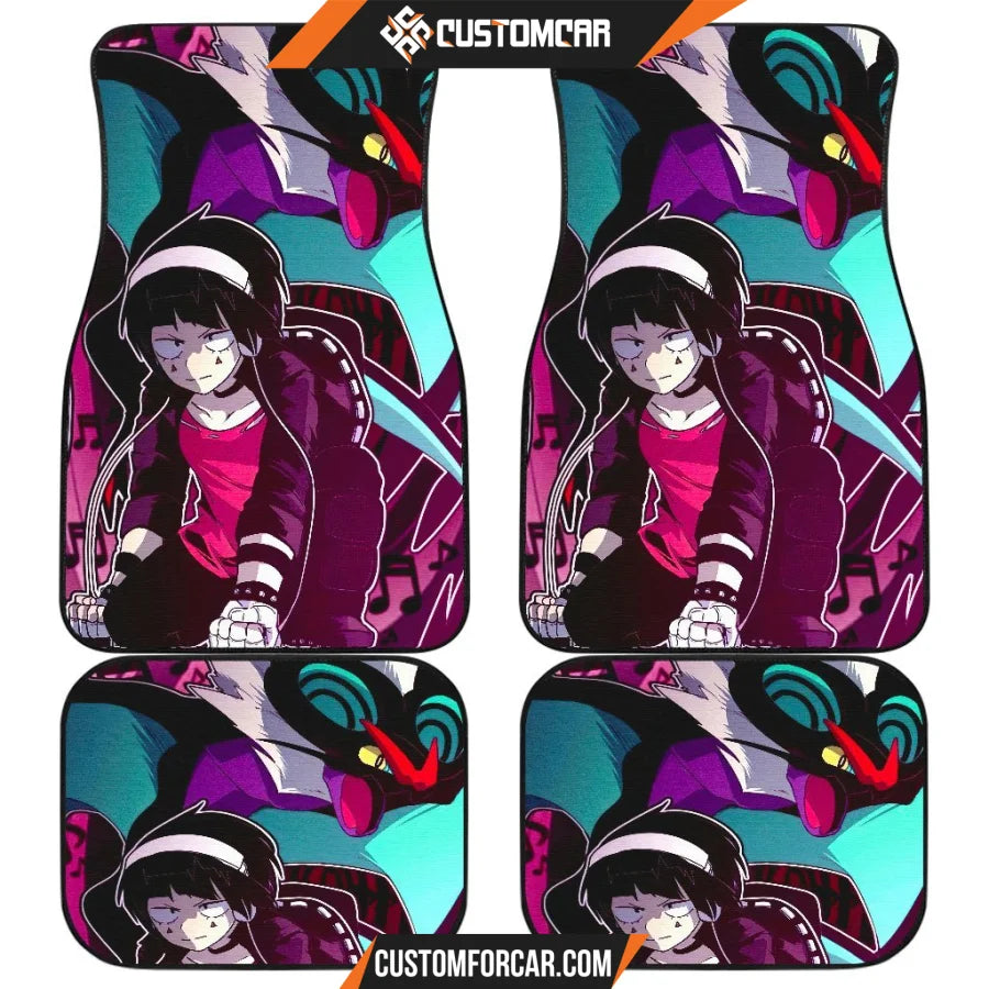 My Hero Academia Car Floor Mats Kyoka Jiro Vs Noivern 