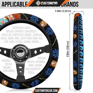 Nami One Piece Christmas Steering Wheel Cover Anime Car