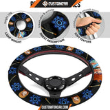 Nami One Piece Christmas Steering Wheel Cover Anime Car