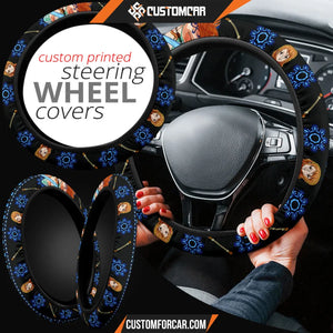 Nami One Piece Christmas Steering Wheel Cover Anime Car