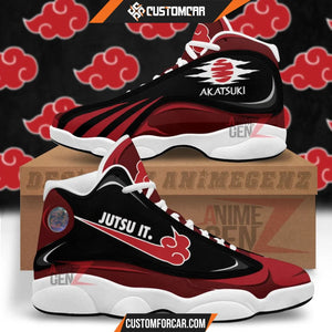 Naruto Akatsuki Air Jordan 13 Sneakers Custom Anime Shoes