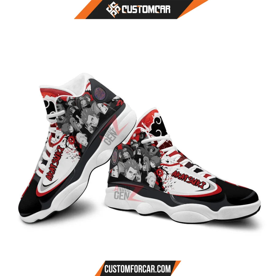 Naruto Akatsuki Air Jordan 13 Sneakers Custom Anime Shoes