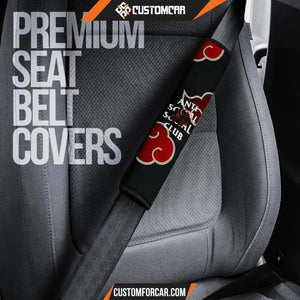 Naruto Akatsuki Anti Social Club Dark Red Cloud Seat Belt