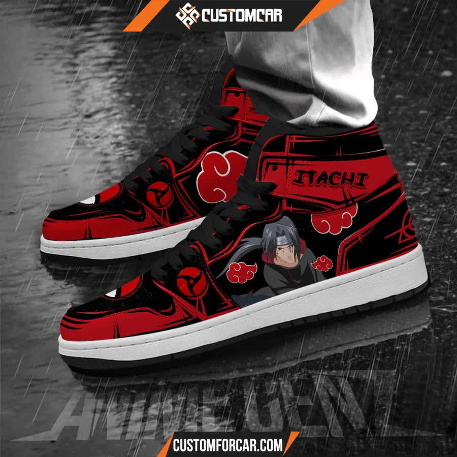 Naruto Akatsuki JD Sneakers Itachi Uchiha Custom Anime Shoes