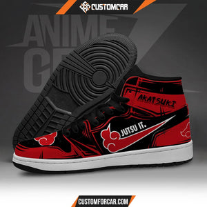 Naruto Akatsuki JD Sneakers Akatsuki Jutsu It Custom Anime