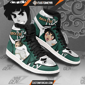 Naruto Anime JD Sneakers Rock Lee Custom Anime Shoes